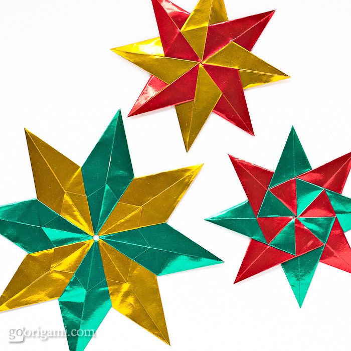 Origami deals star christmas